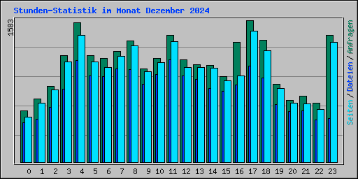 Stunden-Statistik im Monat Dezember 2024