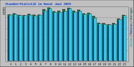 Stunden-Statistik im Monat Juni 2025